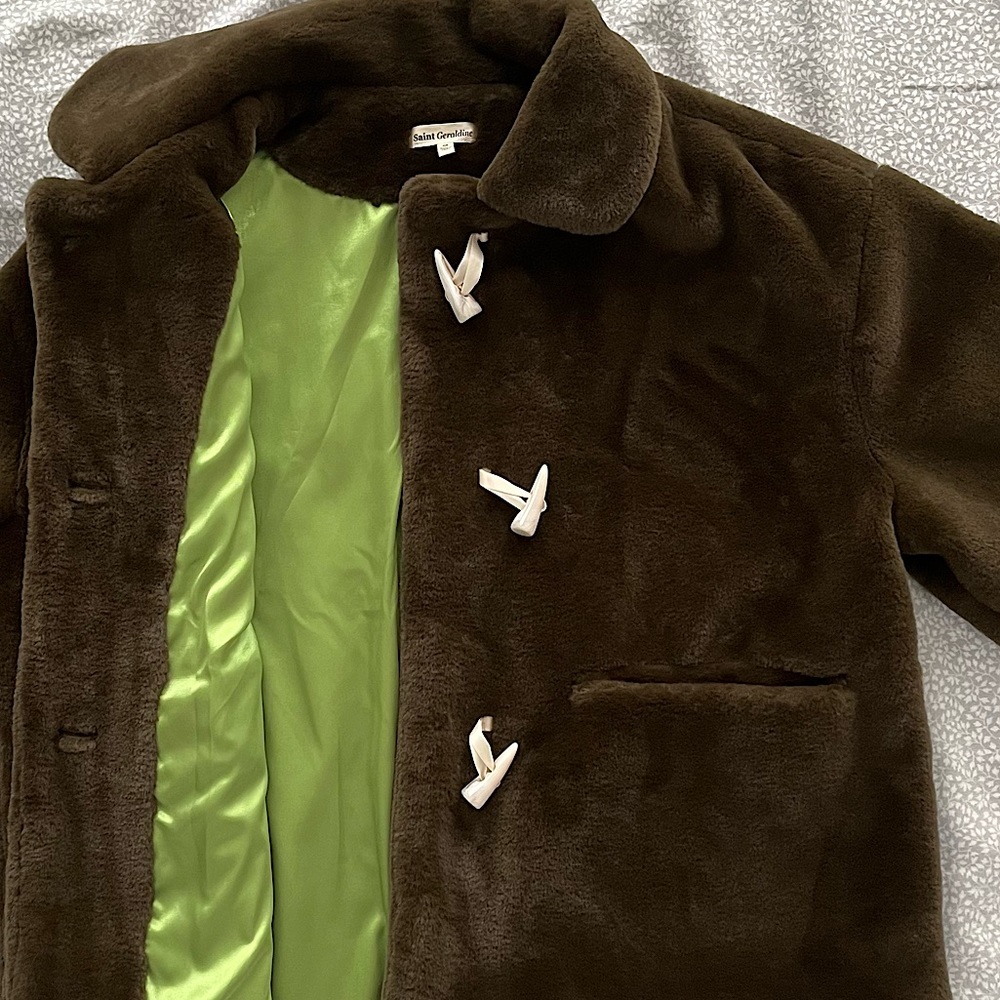 Saint Geraldine Faux Fur cozy teddy jacket